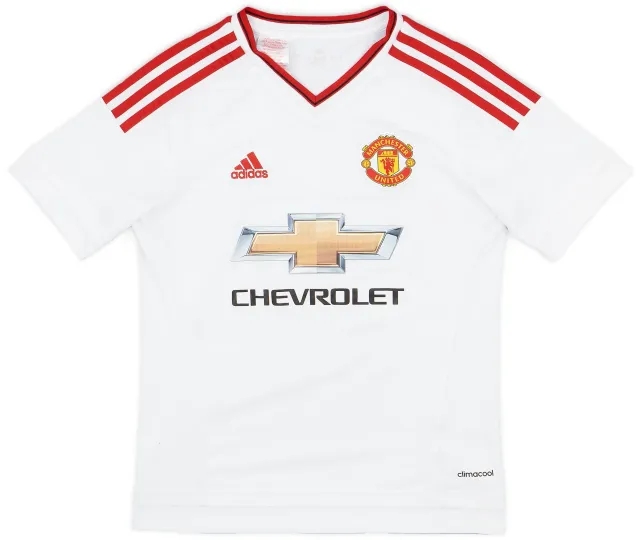 adidas 2015-16 Manchester United Away Shirt - 7/10 - (M.Boys)