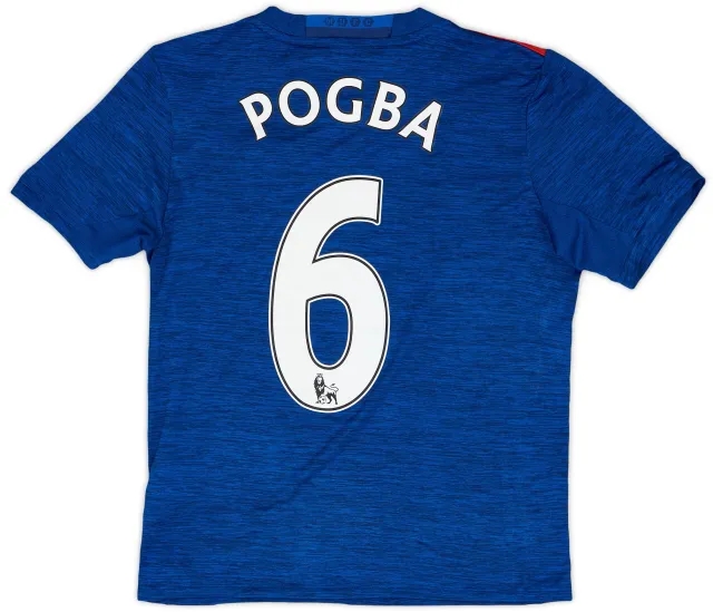 adidas 2016-17 Manchester United Away Shirt Pogba #6 - 7/10 - (M.Boys)