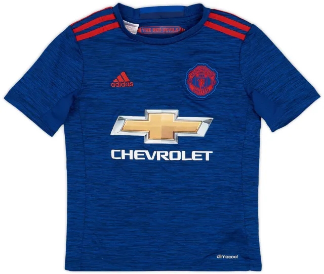 adidas 2016-17 Manchester United Away Shirt - 9/10 - (S.Boys)
