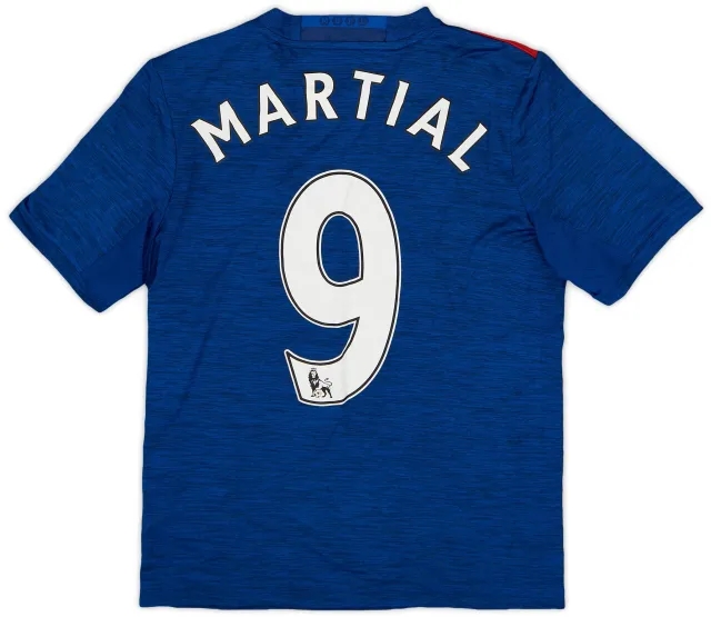 adidas 2016-17 Manchester United Away Shirt Martial #9 - 8/10 - (M.Boys)
