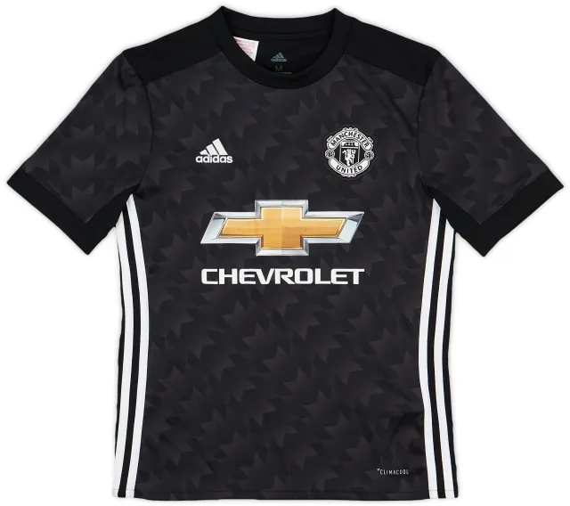 adidas 2017-18 Manchester United Away Shirt - 8/10 - (M.Boys)
