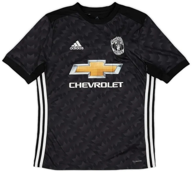 adidas 2017-18 Manchester United Away Shirt - 8/10 - (XL.Boys)