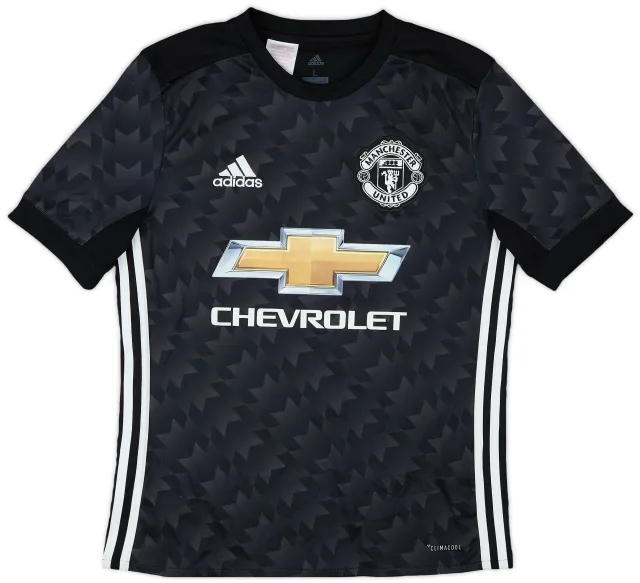 adidas 2017-18 Manchester United Away Shirt - 8/10 - (L.Boys)