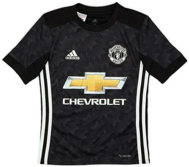 adidas 2017-18 Manchester United Away Shirt - 8/10 - (7-8 Years)