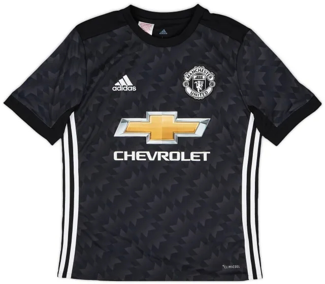 adidas 2017-18 Manchester United Away Shirt - 8/10 - (L.Boys)