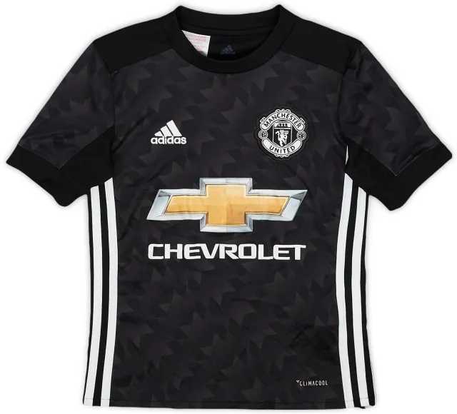adidas 2017-18 Manchester United Away Shirt - 8/10 - (7-8 Years)