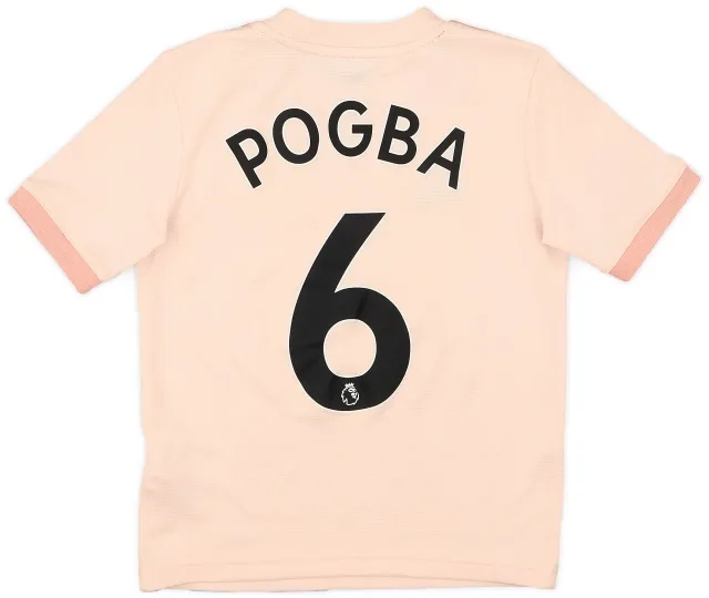 adidas 2018-19 Manchester United Away Shirt Pogba #6 - 8/10 - (7-8 Years)