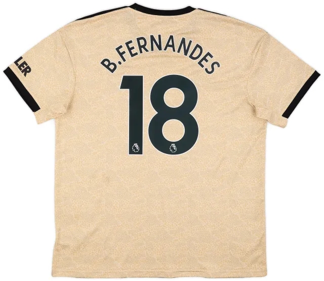 adidas 2019-20 Manchester United Away Shirt B.Fernandes #18 - 8/10 - (XL)