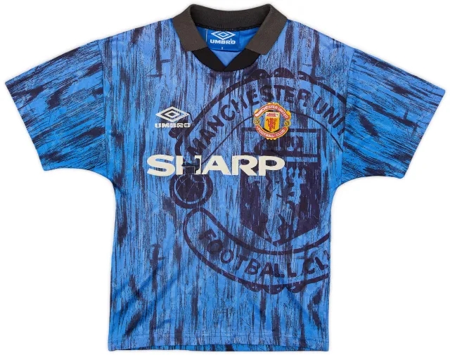 Umbro 1992-93 Manchester United Away Shirt - 4/10 - (S.Boys)