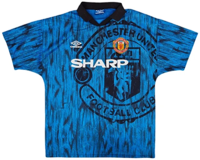 Umbro 1992-93 Manchester United Away Shirt - 5/10 - (L)