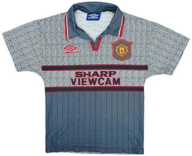 Umbro 1995-96 Manchester United Away Shirt - 6/10 - (S.Boys)