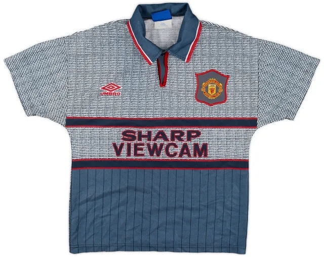 Umbro 1995-96 Manchester United Away Shirt - 8/10 - (Y)