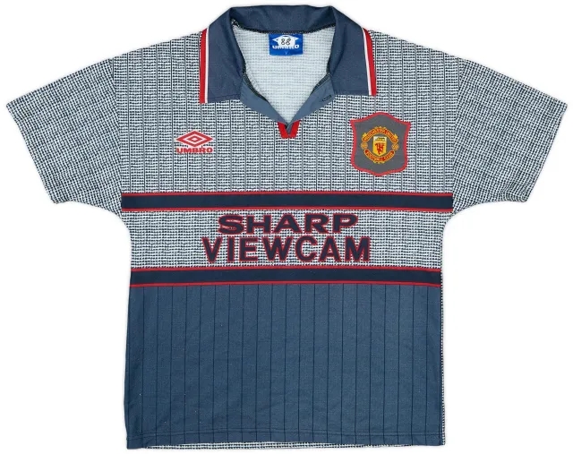 Umbro 1995-96 Manchester United Away Shirt - 9/10 - (Y)