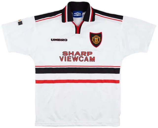 Umbro 1997-99 Manchester United Away Shirt - 9/10 - (L.Boys)