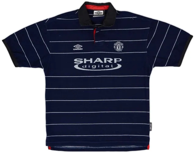 Umbro 1999-00 Manchester United Away Shirt - 8/10 - (XL.Boys)