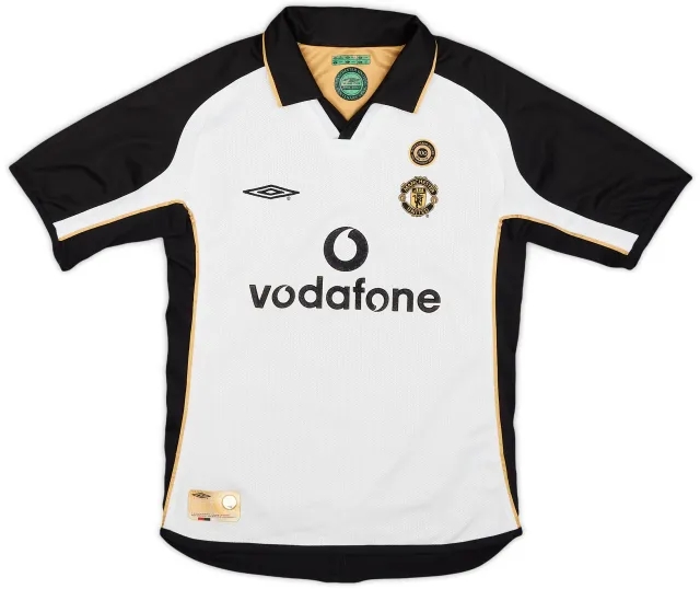 Umbro 2001-02 Manchester United Centenary Away/Third Shirt - 8/10 - (S.Boys)