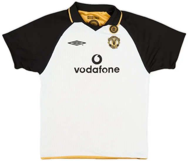 Umbro 2001-02 Manchester United Centenary Away/Third Shirt - 8/10 - (6-7 Years)