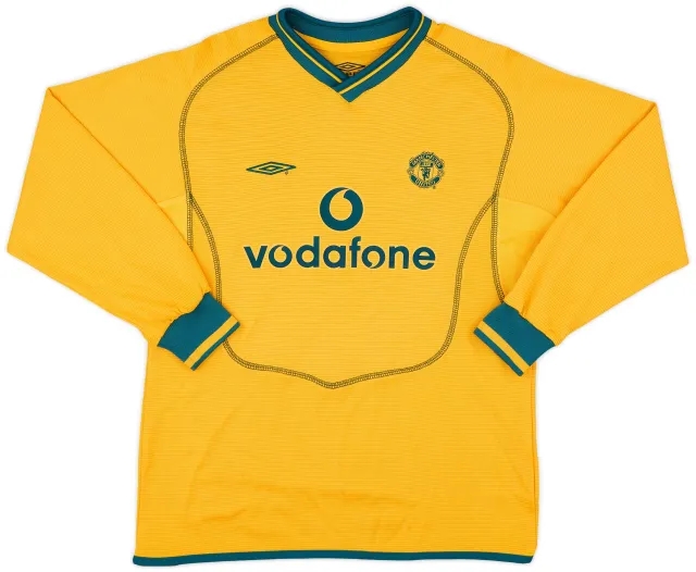 Umbro 2000-02 Manchester United GK Shirt - 9/10 - (L.Boys)