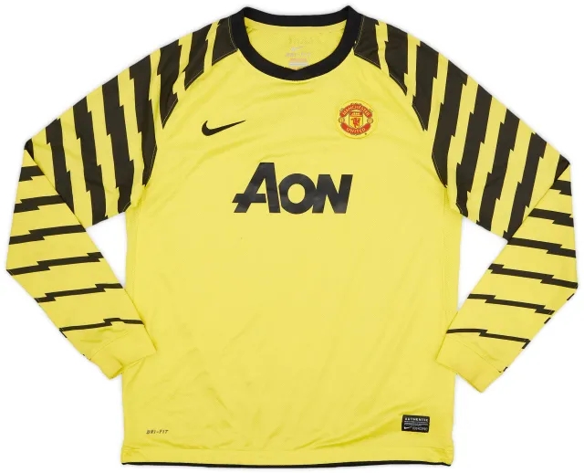 Nike 2010-11 Manchester United Yellow GK Shirt - 6/10 - (XL.Boys)
