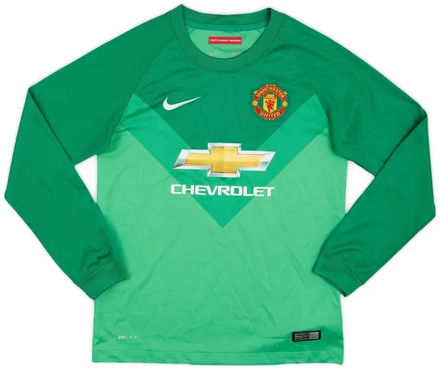 Nike 2014-15 Manchester United GK Shirt - 9/10 - (M.Boys)