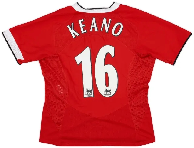 Nike 2004-06 Manchester United Home Shirt Keano #16 - 7/10 - (Women's L)
