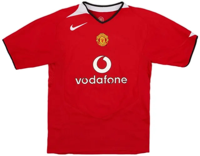 Nike 2004-06 Manchester United Home Shirt - 8/10 - (L.Boys)