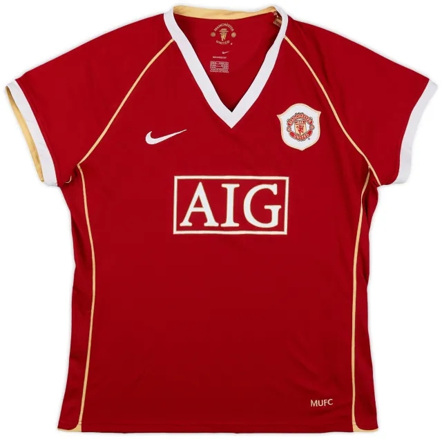 Nike 2006-07 Manchester United Home Shirt - 10/10 - (Women's XL)