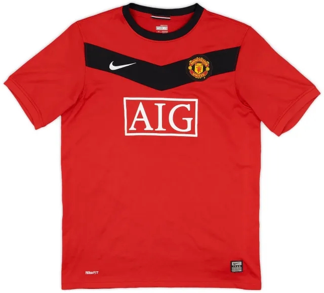 Nike 2009-10 Manchester United Home Shirt - 7/10 - (XL.Boys)