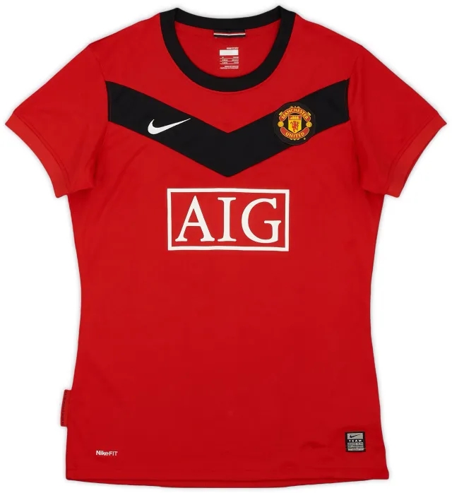 Nike 2009-10 Manchester United Home Shirt - 7/10 - (Women's M)