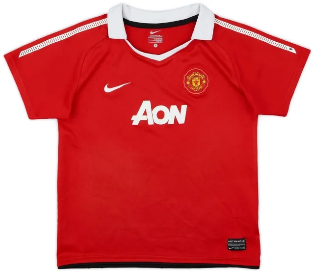 Nike 2010-11 Manchester United Home Shirt - 7/10 - (6-7 Years)