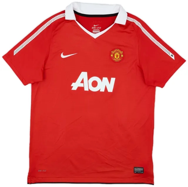 Nike 2010-11 Manchester United Home Shirt - 9/10 - (XL.Boys)