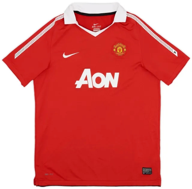 Nike 2010-11 Manchester United Home Shirt - 8/10 - (XL.Boys)