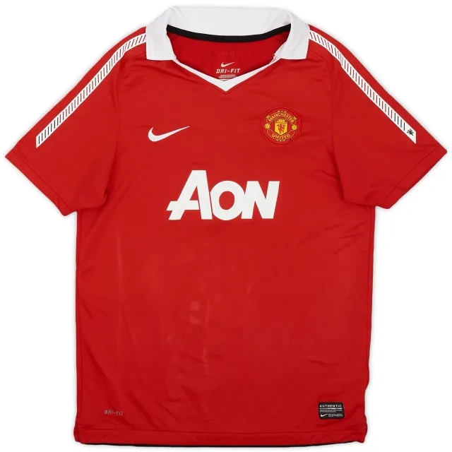 Nike 2010-11 Manchester United Home Shirt - 9/10 - (L.Boys)