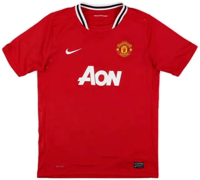 Nike 2011-12 Manchester United Home Shirt - 7/10 - (XL.Boys)
