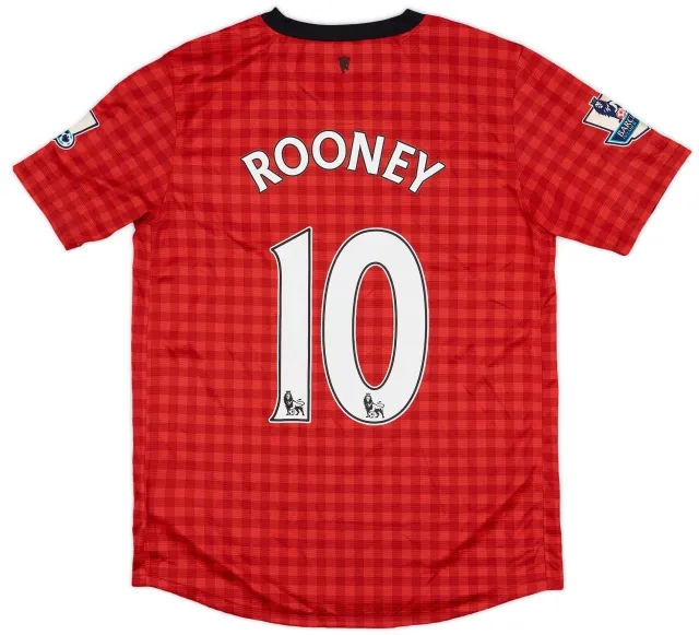 Nike 2012-13 Manchester United Home Shirt Rooney #10 - 7/10 - (XL.Boys)