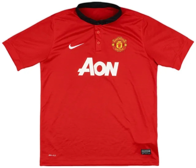 Nike 2013-14 Manchester United Home Shirt - 9/10 - (XL.Boys)