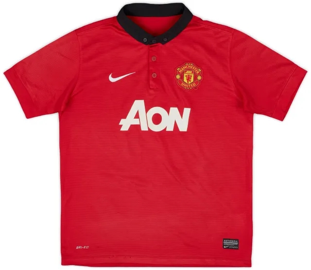 Nike 2013-14 Manchester United Home Shirt - 5/10 - (L.Boys)