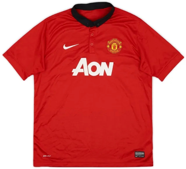 Nike 2013-14 Manchester United Home Shirt - 9/10 - (L.Boys)