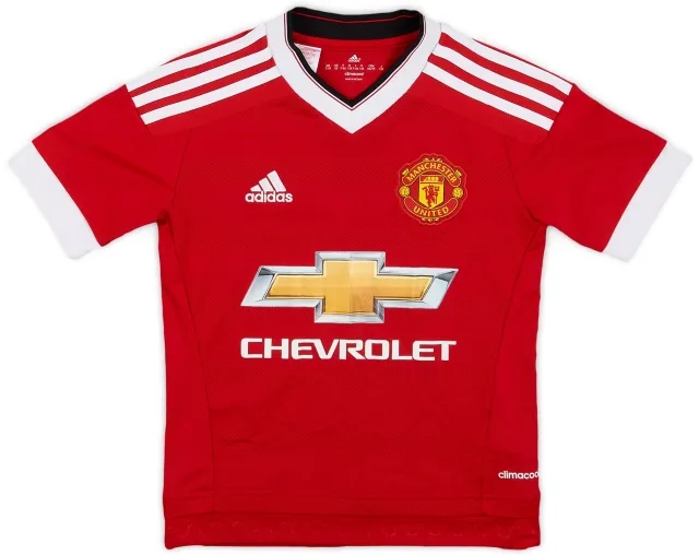 adidas 2015-16 Manchester United Home Shirt - 10/10 - (S.Boys)