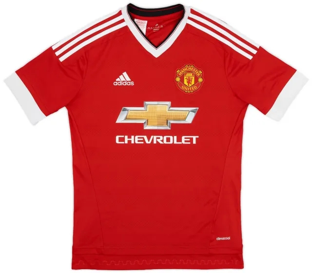 adidas 2015-16 Manchester United Home Shirt - 9/10 - (XL.Boys)