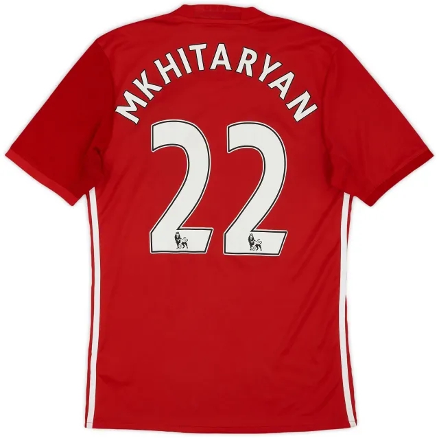 adidas 2016-17 Manchester United Home Shirt Mkhitaryan #22 - 6/10 - (S)