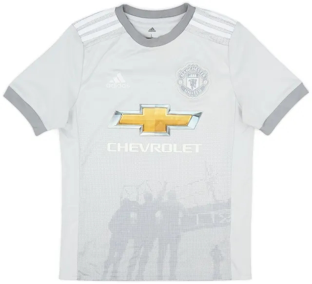 adidas 2017-18 Manchester United Third Shirt - 8/10 - (L.Boys)