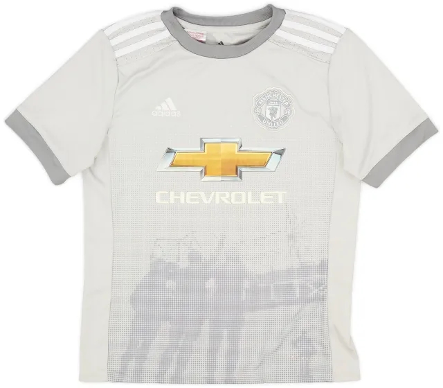 adidas 2017-18 Manchester United Third Shirt - 9/10 - (M.Boys)