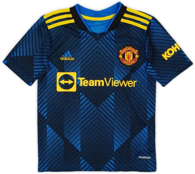 adidas 2021-22 Manchester United Third Shirt - 5/10 - (7-8 Years)