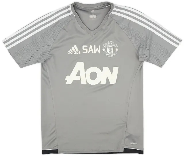 2017-18 Manchester United Staff issue adidas Training Shirt 'SAW' - 7/10 - (S)