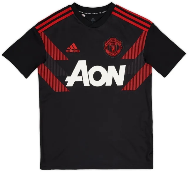 2018-19 Manchester United adidas Training Shirt - 8/10 - (L.Boys)