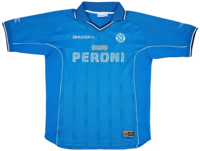Diadora 2000-01 Napoli Home Shirt - 5/10 - (XL)
