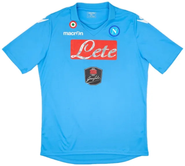 Macron 2011-12 Napoli Home Shirt - 5/10 - (XXL)