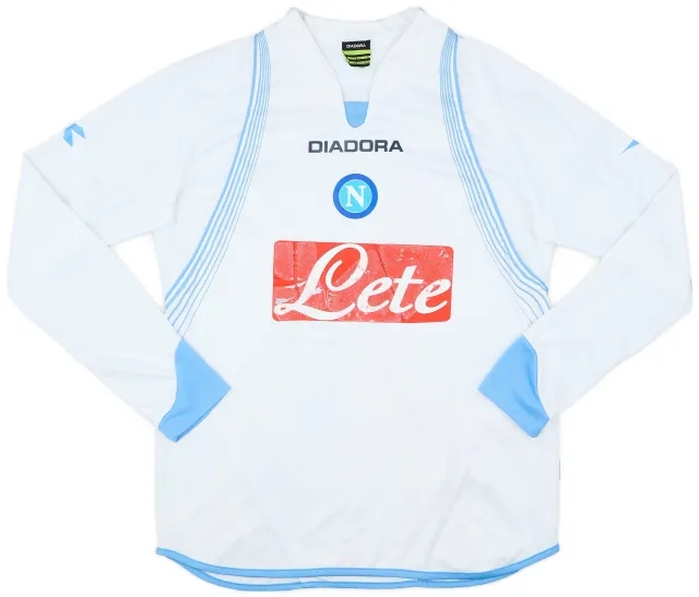 Diadora 2007-08 Napoli Third L/S Shirt - 5/10 - (M)