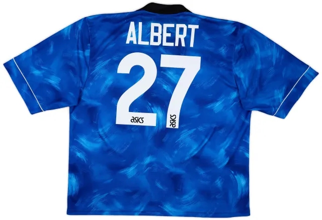 Asics 1993-95 Newcastle Away Shirt Albert #27 - 6/10 - (XXL)